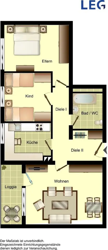 3 Zimmer Wohnung mit 77 m² in Hilden – Bild 3