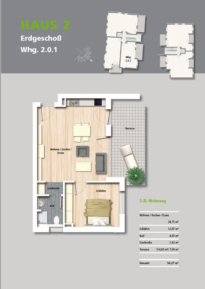 2 Zimmer Wohnung mit 54 m² in Mainz – Bild 11