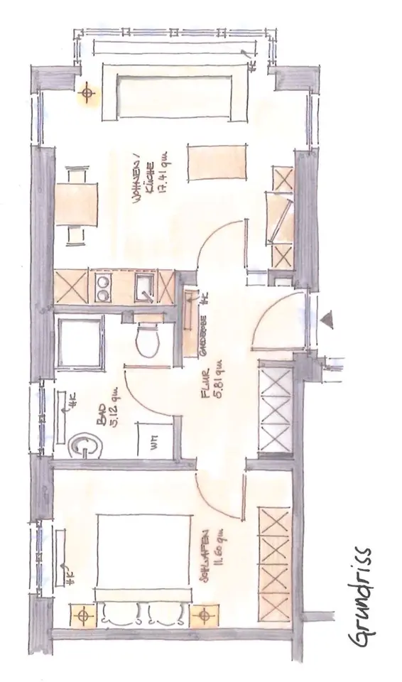 2 Zimmer Wohnung mit 36 m² in Vechta – Bild 7