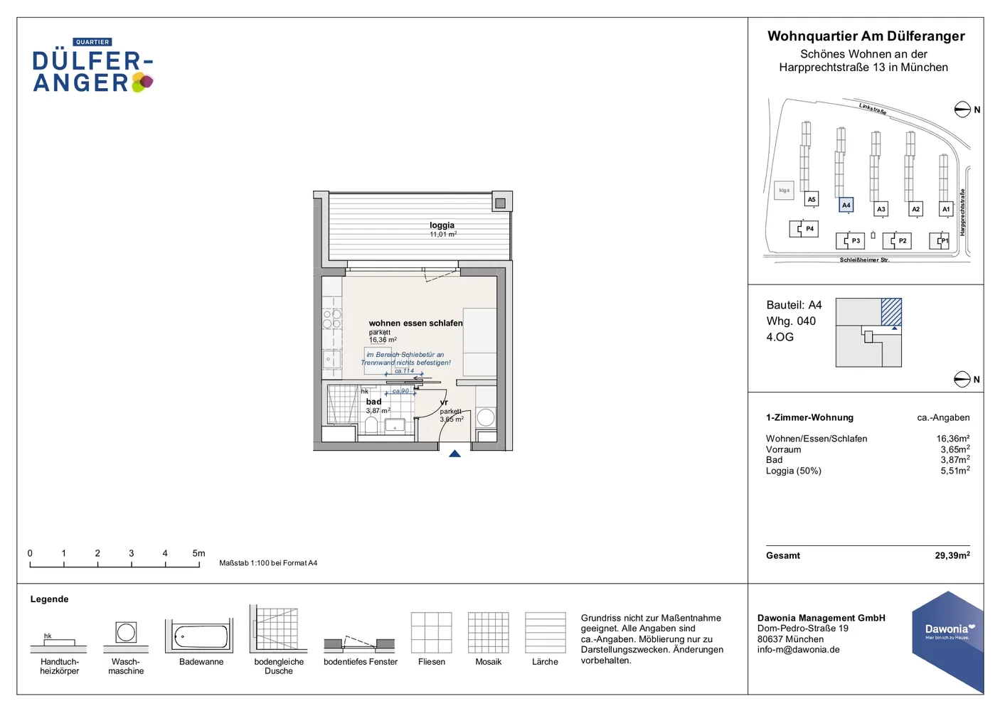 1 Zimmer Wohnung mit 29 m² in München – Bild 9