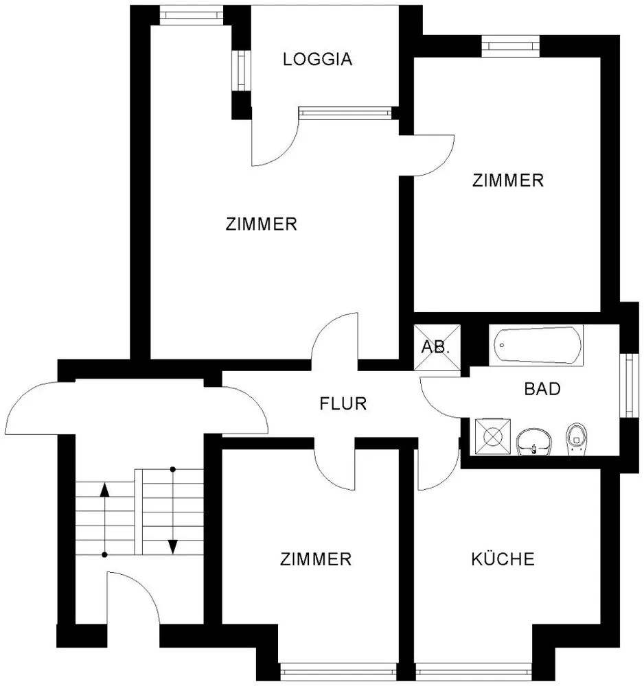3 Zimmer Wohnung mit 70 m² in Bochum – Bild 3