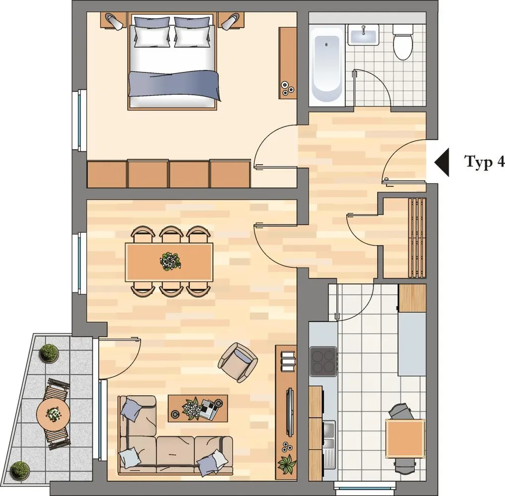 2 Zimmer Wohnung mit 60 m² in Hattingen – Bild 8