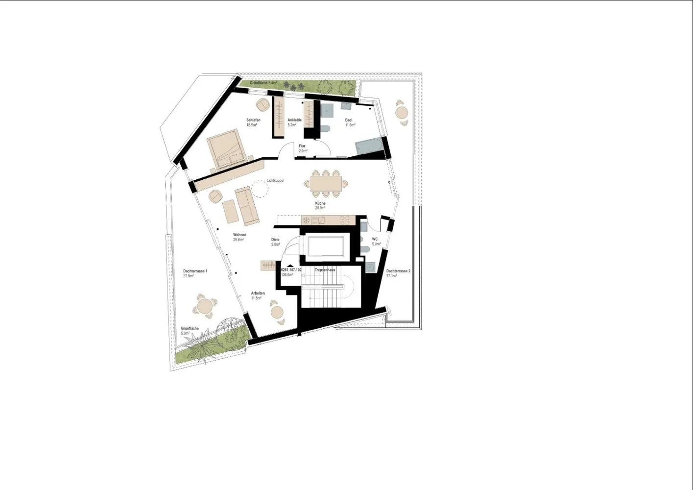 2 Zimmer Wohnung mit 136 m² in Mannheim – Bild 8