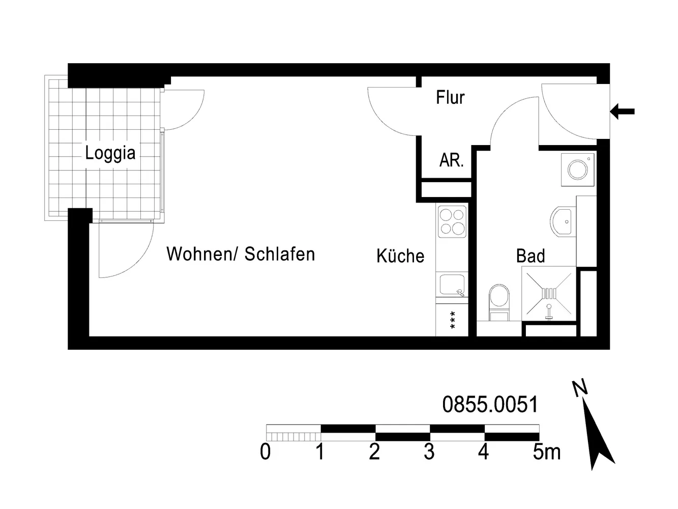 1 Zimmer Wohnung mit 40 m² in Berlin – Bild 9