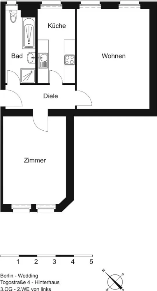 2 room apartment with 57 m² in Berlin – Photo 4