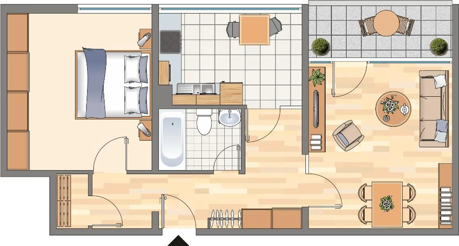 2 Zimmer Wohnung mit 62 m² in Dortmund – Bild 1