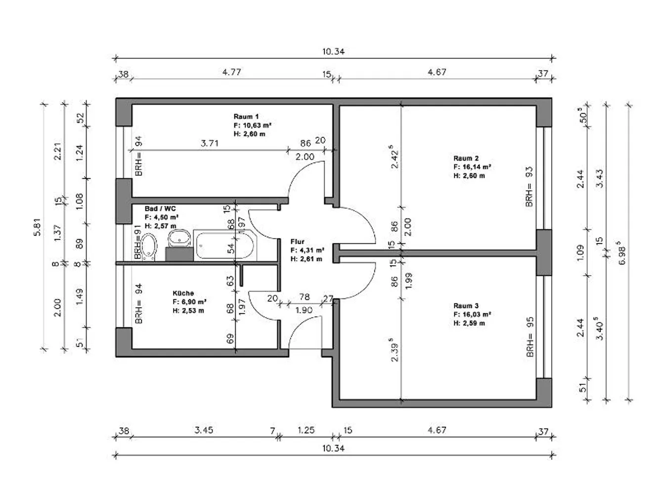 3 Zimmer Wohnung mit 61 m² in Halle (Saale) – Bild 8