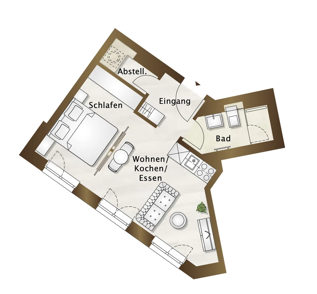 2 Zimmer Wohnung mit 32 m² in Leipzig – Bild 12