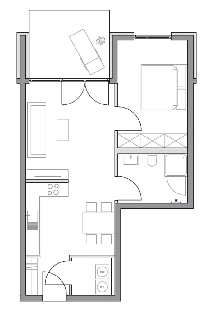 2 room apartment with 59 m² in Aschaffenburg – Photo 1
