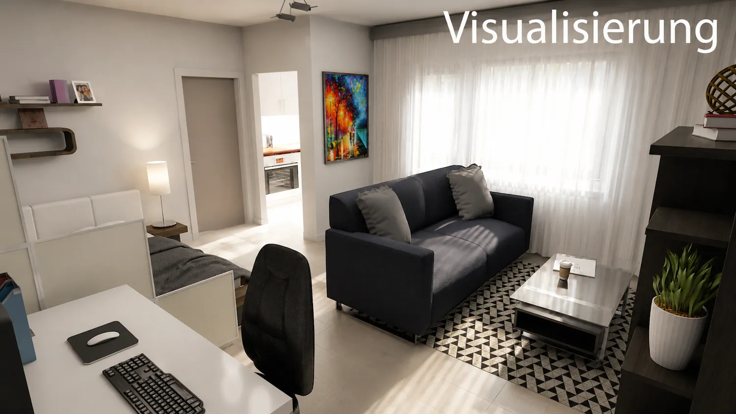 1 Zimmer Wohnung mit 35 m² in Karlsruhe – Bild 1