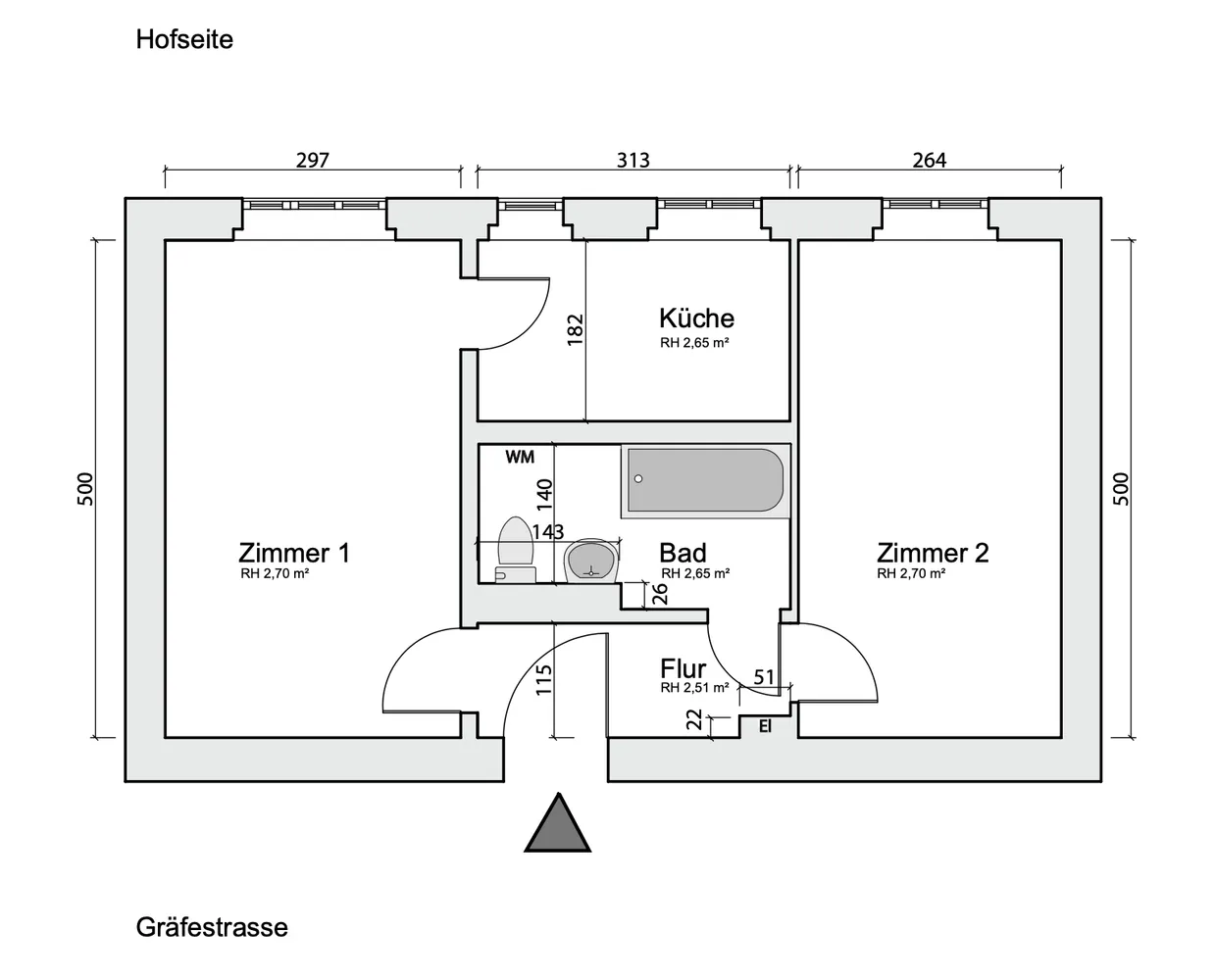 2 Zimmer Wohnung mit 43 m² in Leipzig – Bild 2