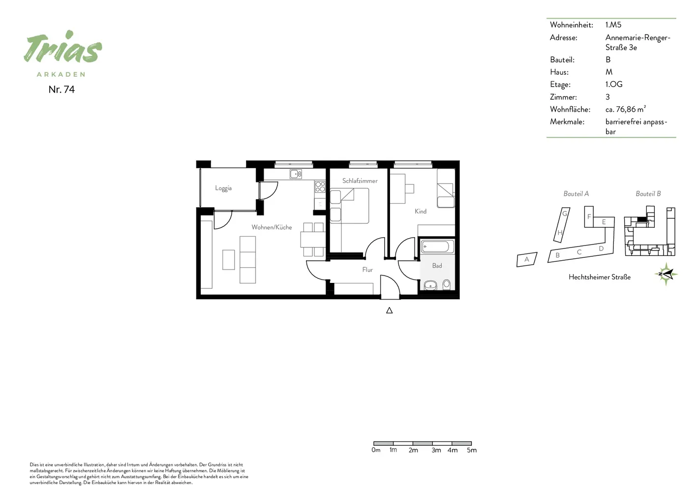 3 Zimmer Wohnung mit 77 m² in Mainz – Bild 6