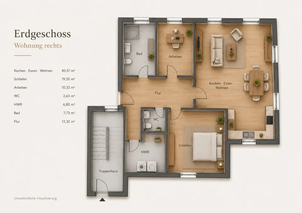 3 Zimmer Wohnung mit 92 m² in Cloppenburg – Bild 4