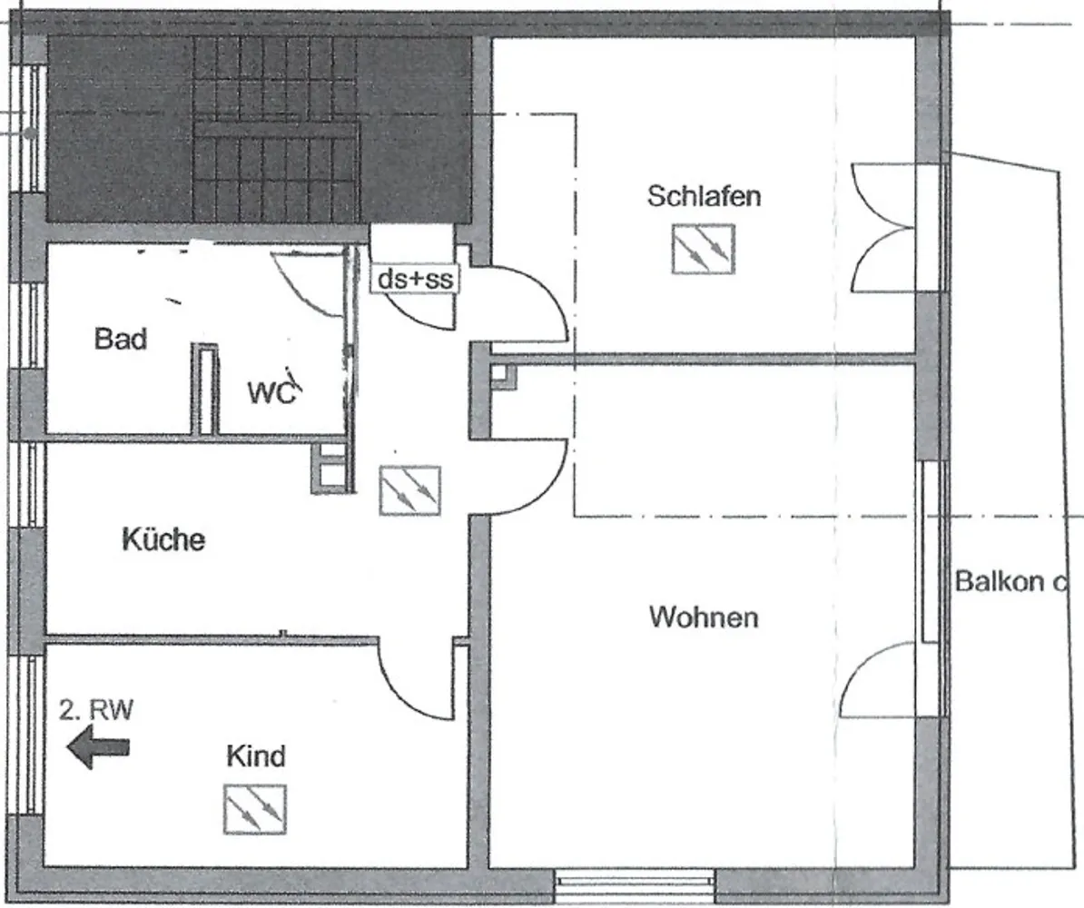 3 Zimmer Wohnung mit 90 m² in Frankfurt am Main – Bild 3
