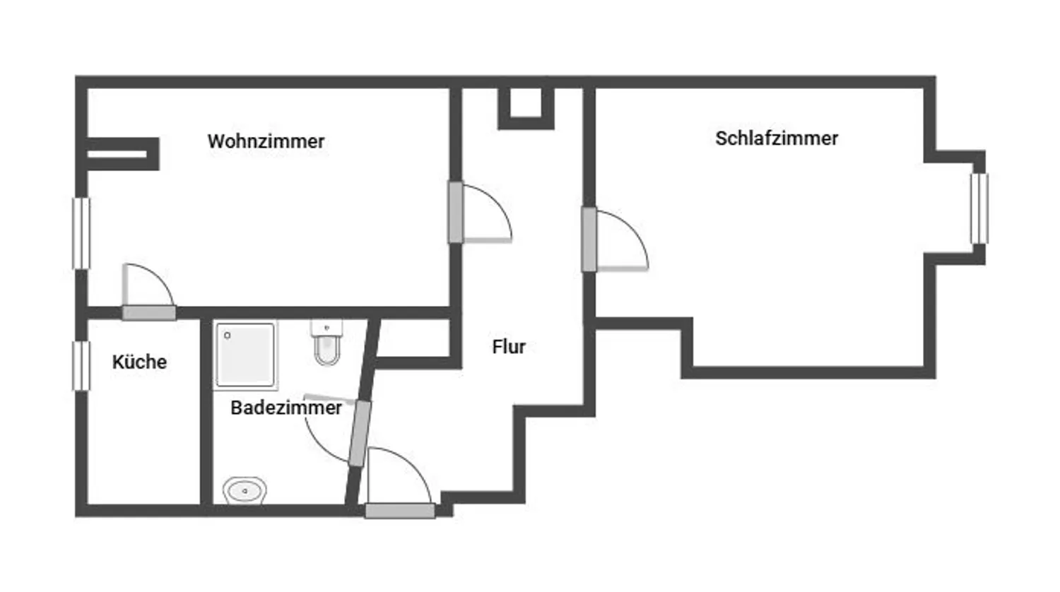 2 Zimmer Wohnung mit 47 m² in Erfurt – Bild 3