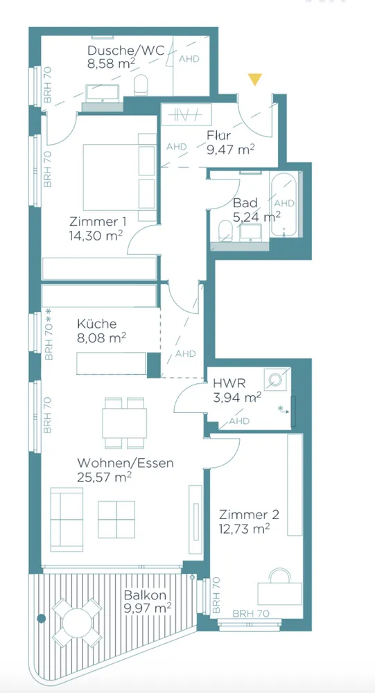 3 Zimmer Wohnung mit 92 m² in Berlin – Bild 9