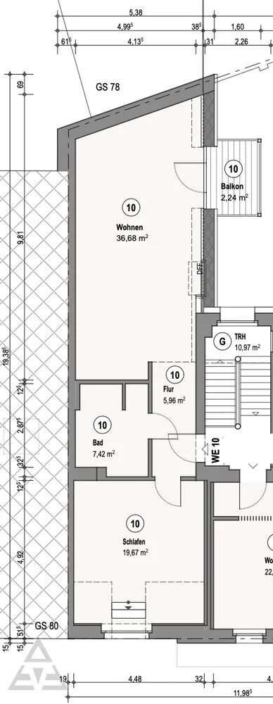 2 Zimmer Wohnung mit 75 m² in Düsseldorf – Bild 12