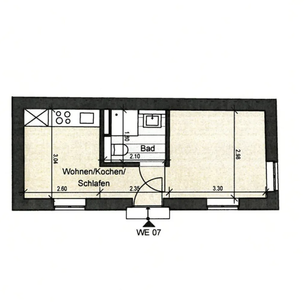 1 Zimmer Wohnung mit 26 m² in Köln – Bild 4