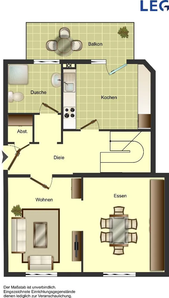 5 Zimmer Wohnung mit 106 m² in Duisburg – Bild 2