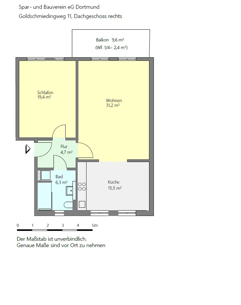 2 Zimmer Wohnung mit 80 m² in Dortmund – Bild 6