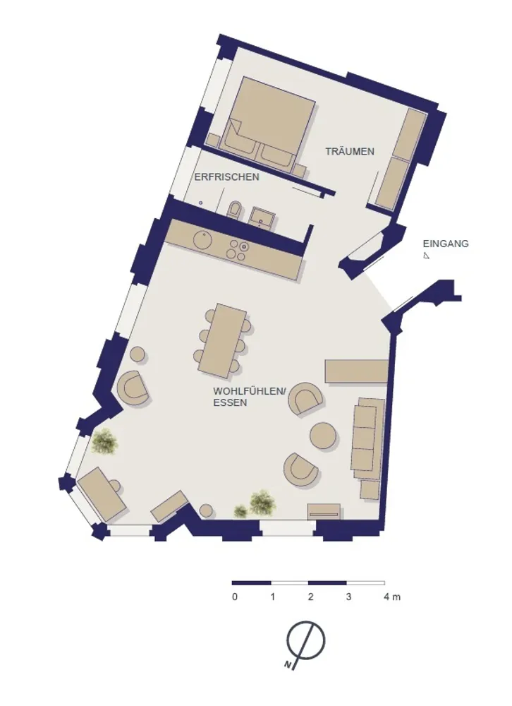 2 Zimmer Wohnung mit 75 m² in Leipzig – Bild 2