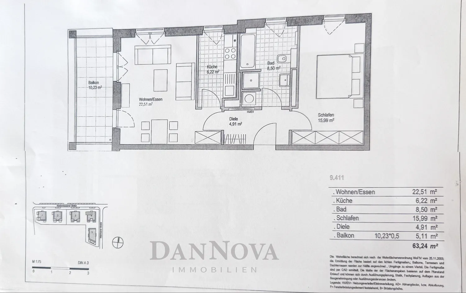 2 room apartment with 63 m² in Frankfurt am Main – Photo 8