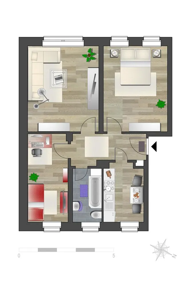3 room apartment with 57 m² in Chemnitz – Photo 6