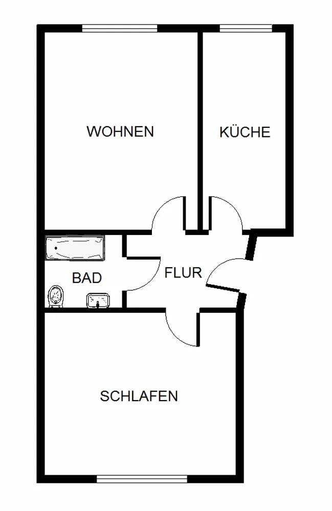 2 Zimmer Wohnung mit 48 m² in Essen – Bild 3