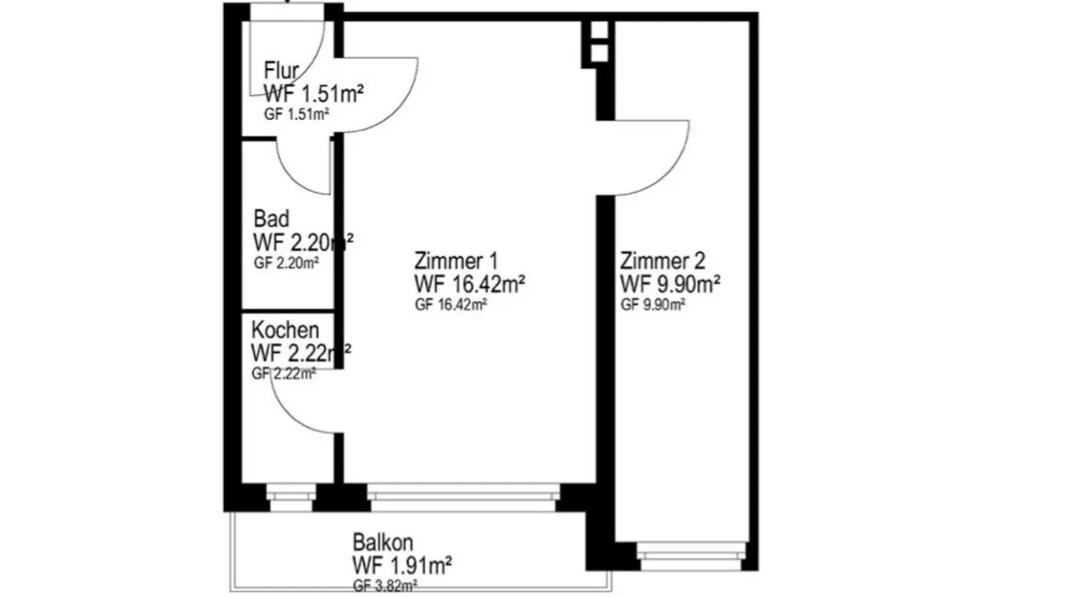 2 Zimmer Wohnung mit 34 m² in Hamburg – Bild 6