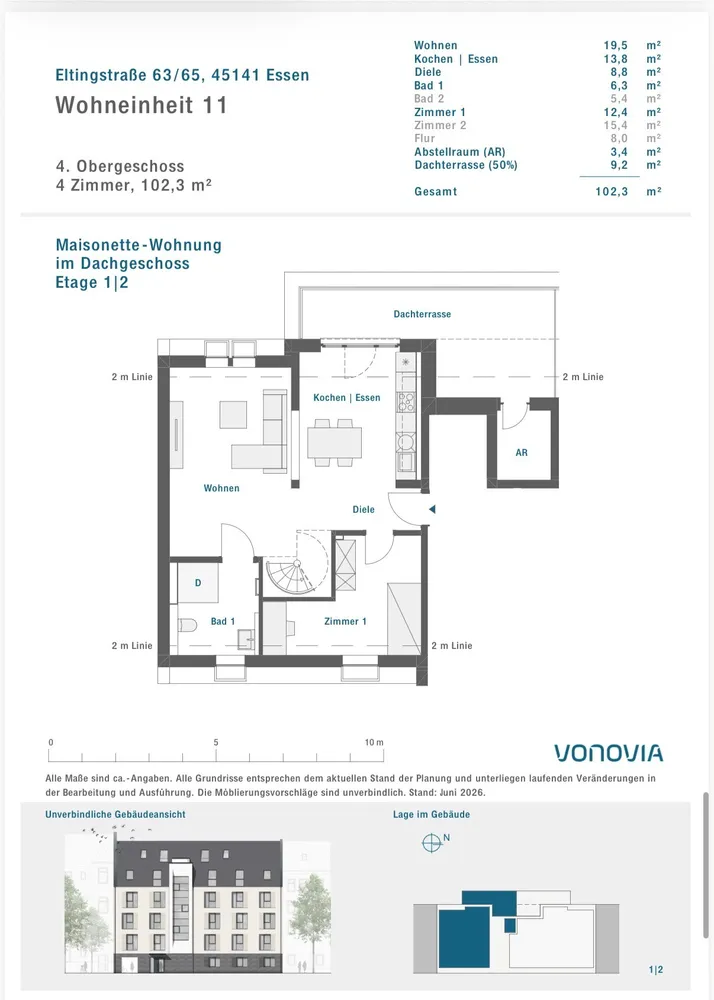 4 Zimmer Wohnung mit 102 m² in Essen – Bild 5