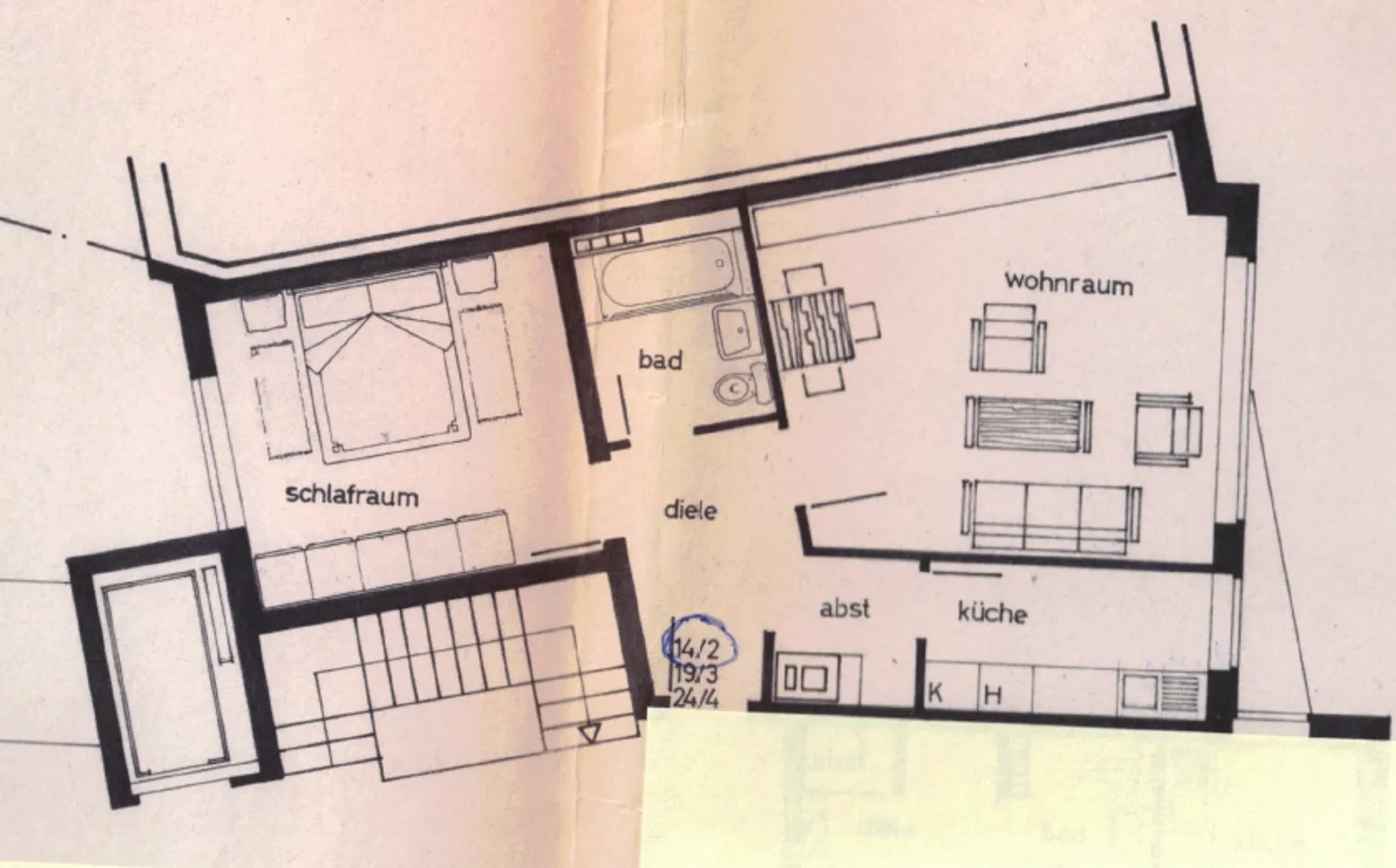3 Zimmer Wohnung mit 57 m² in Düsseldorf – Bild 2