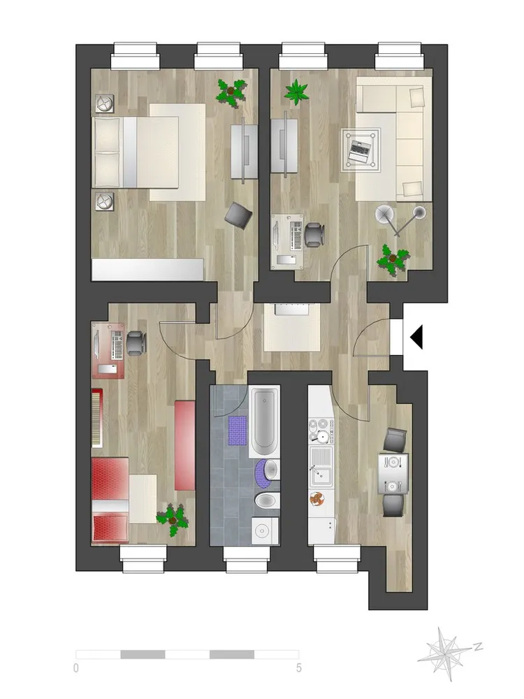 3 room apartment with 72 m² in Chemnitz – Photo 6