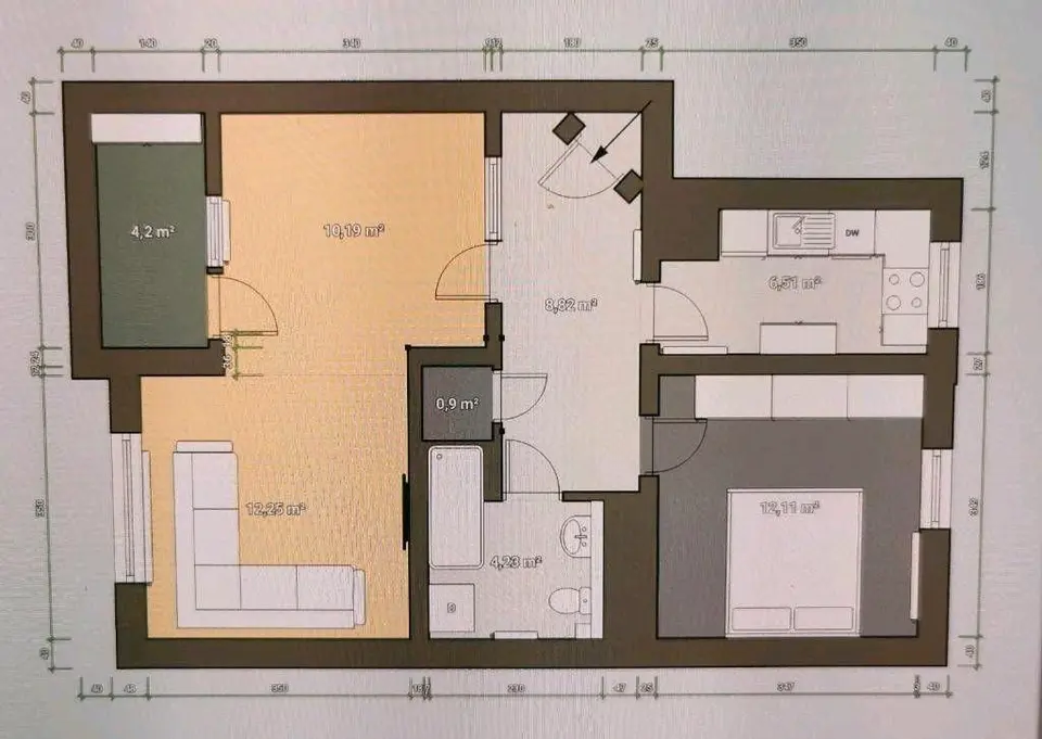 2 Zimmer Wohnung mit 46 m² in Gelsenkirchen – Bild 4
