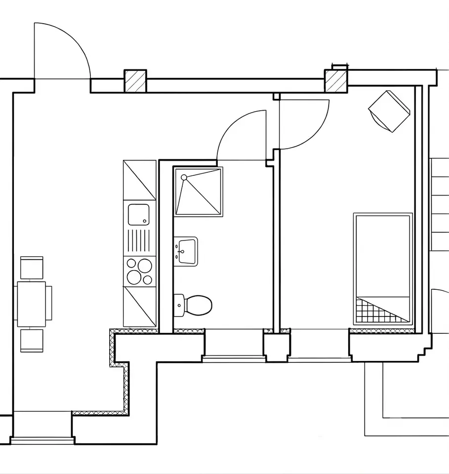 2 Zimmer Wohnung mit 32 m² in Wismar – Bild 9