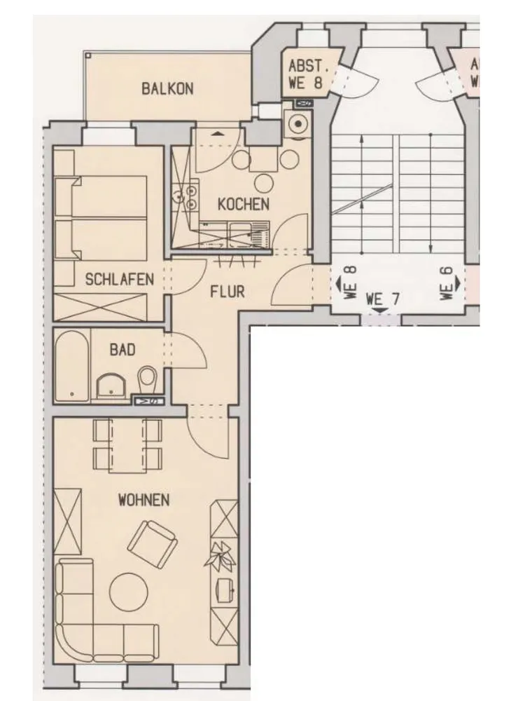 2 room apartment with 50 m² in Chemnitz – Photo 4