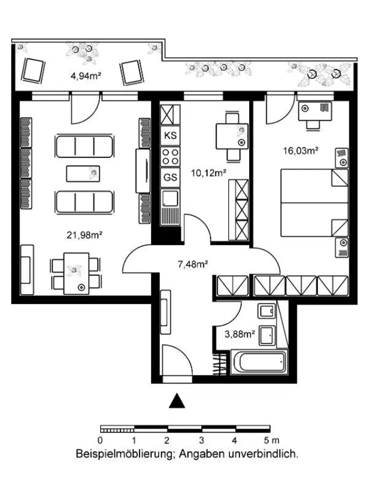 2 Zimmer Wohnung mit 64 m² in Frankfurt am Main – Bild 6