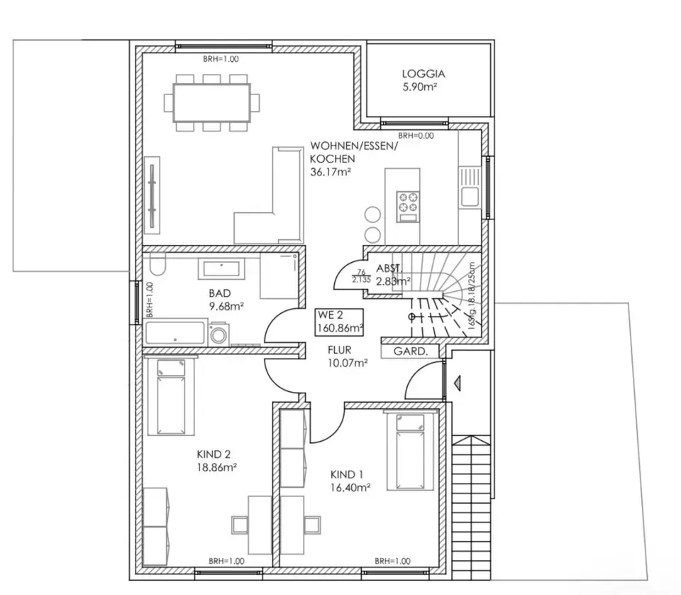 5 Zimmer Wohnung mit 162 m² in Bergheim – Bild 5