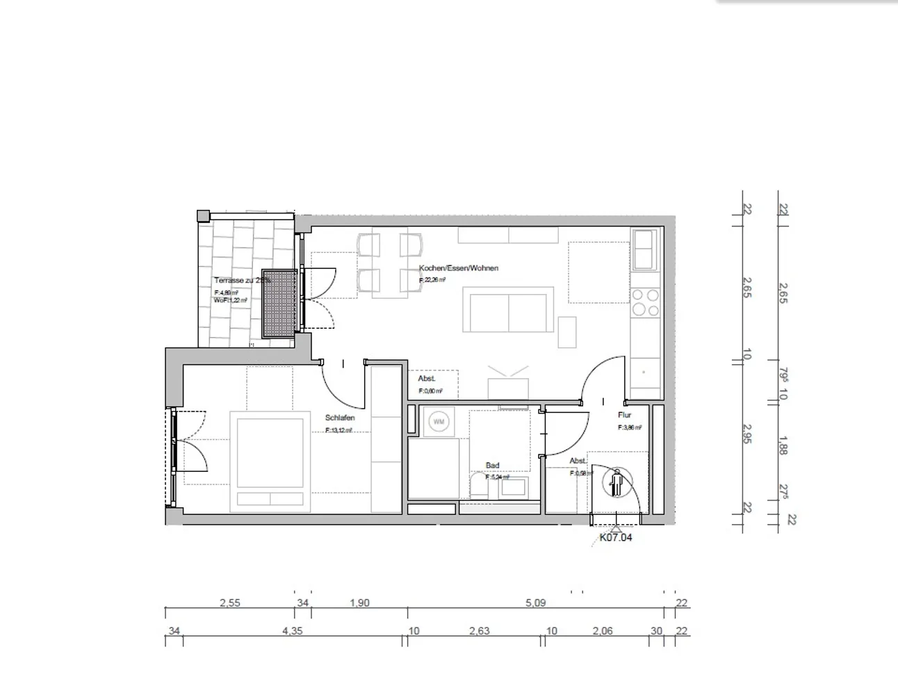 2 Zimmer Wohnung mit 47 m² in Regensburg – Bild 2