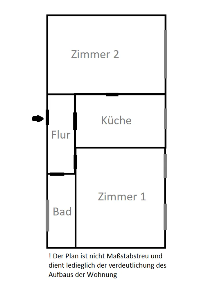 2 room apartment with 63 m² in Aachen – Photo 4
