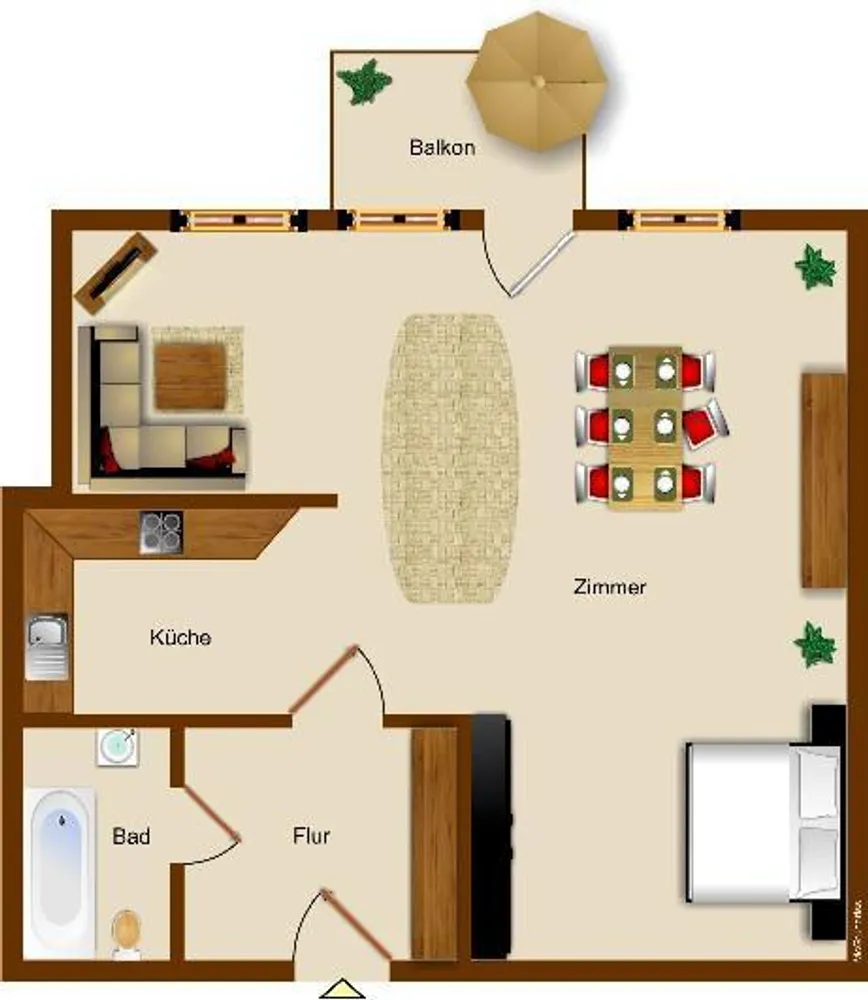 1 Zimmer Wohnung mit 42 m² in Bergisch Gladbach – Bild 3