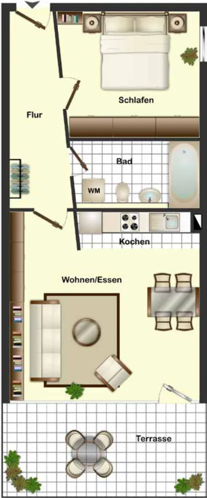 2 Zimmer Wohnung mit 53 m² in Baden-Baden – Bild 3