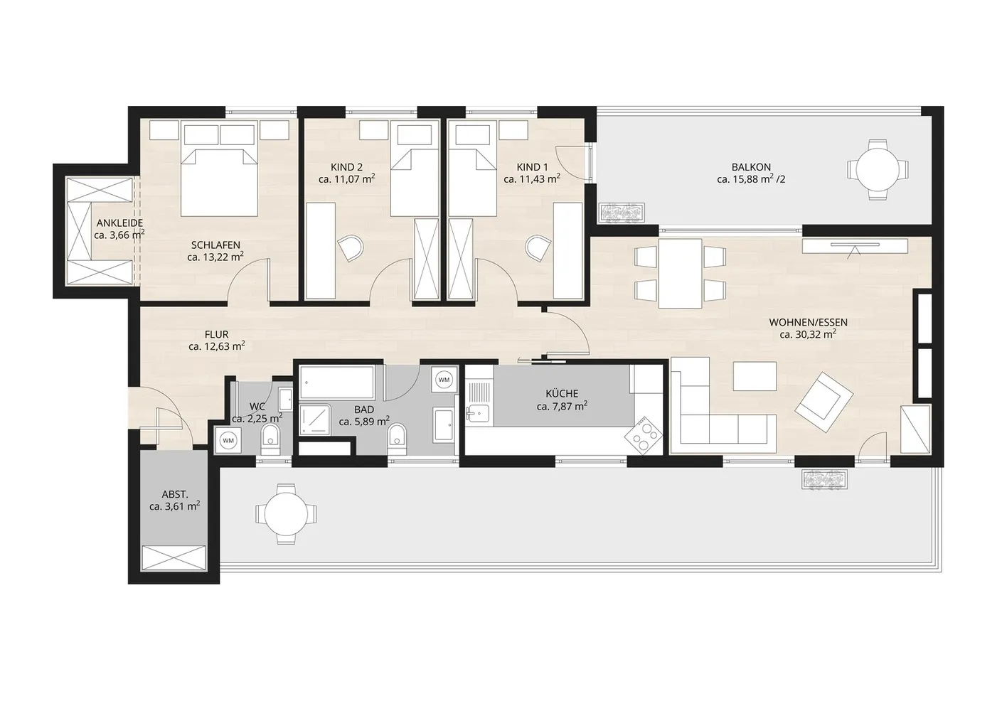 4 Zimmer Wohnung mit 110 m² in Nürnberg – Bild 7