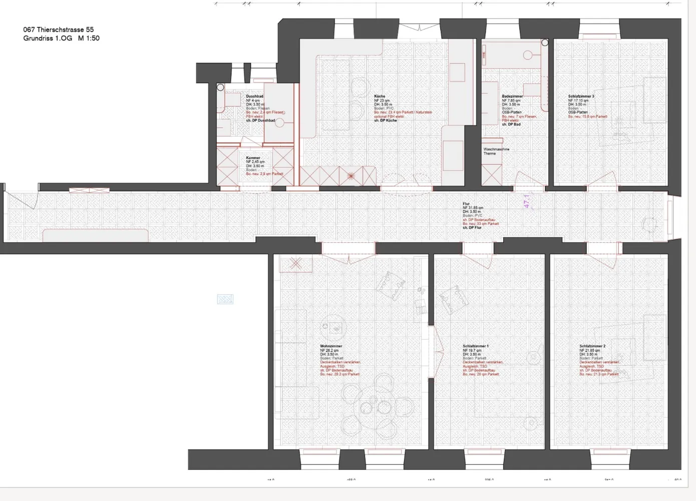 5 Zimmer Wohnung mit 155 m² in München – Bild 4