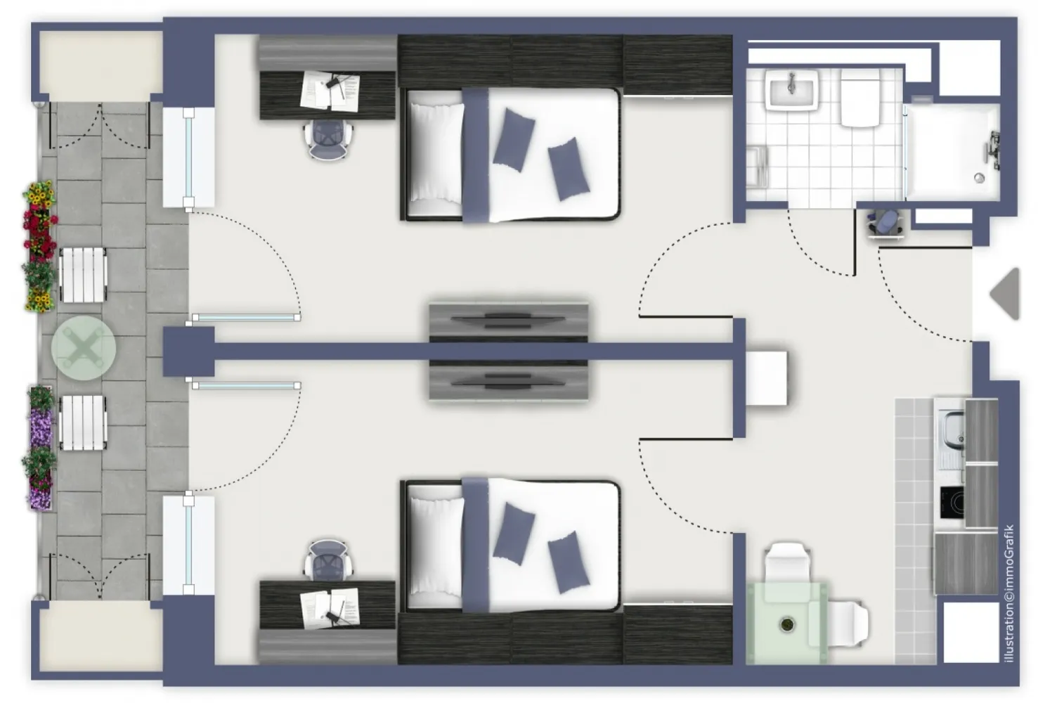 1 Zimmer Wohnung mit 21 m² in Mannheim – Bild 11