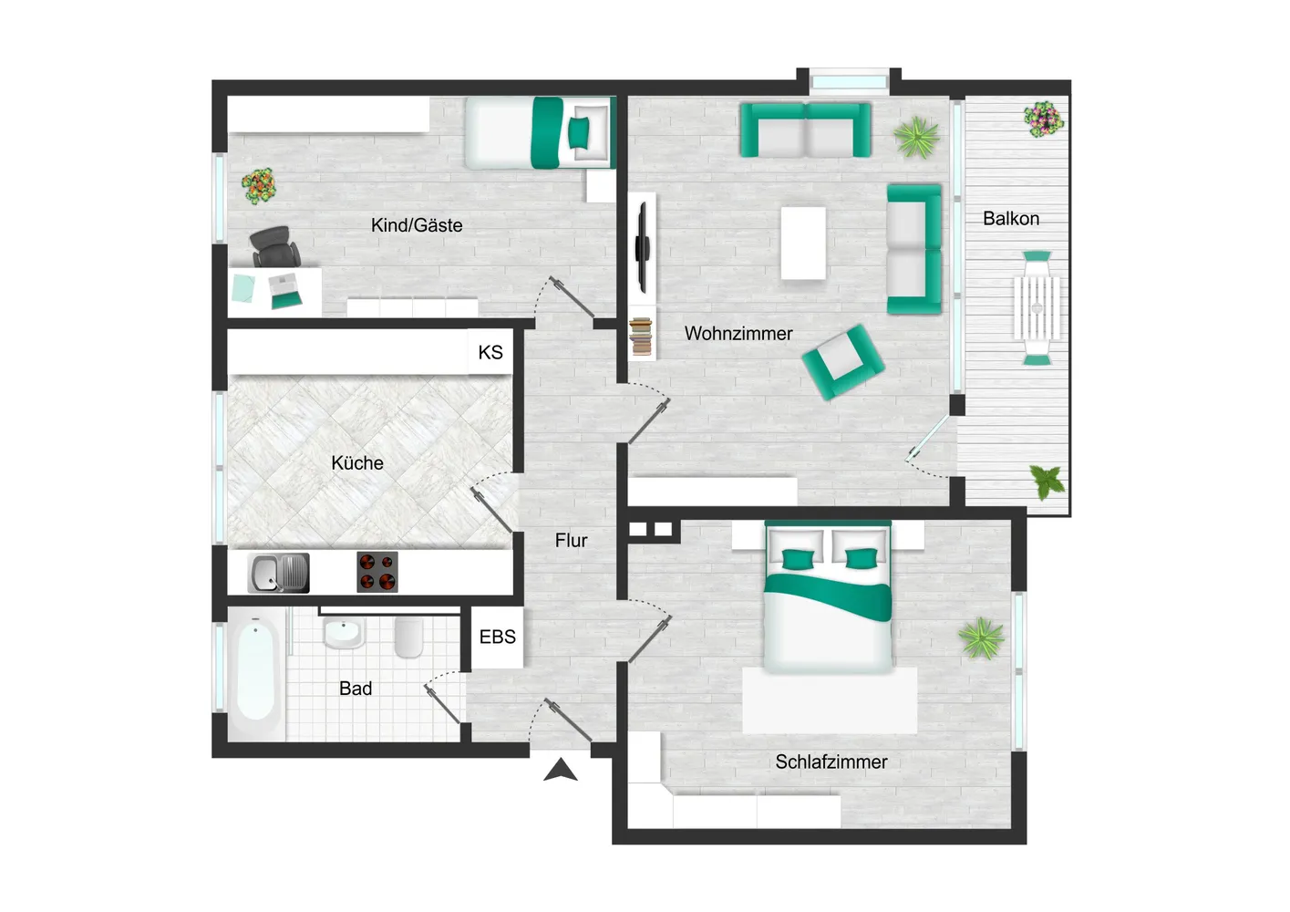 3 Zimmer Wohnung mit 83 m² in Bonn – Bild 3