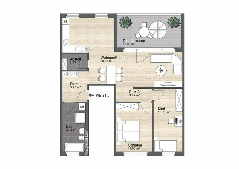 3 Zimmer Wohnung mit 95 m² in Bitterfeld-Wolfen – Bild 10