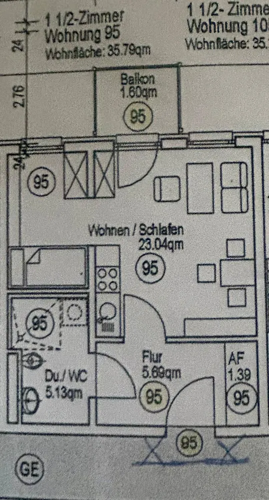 2 Zimmer Wohnung mit 36 m² in Nürnberg – Bild 8