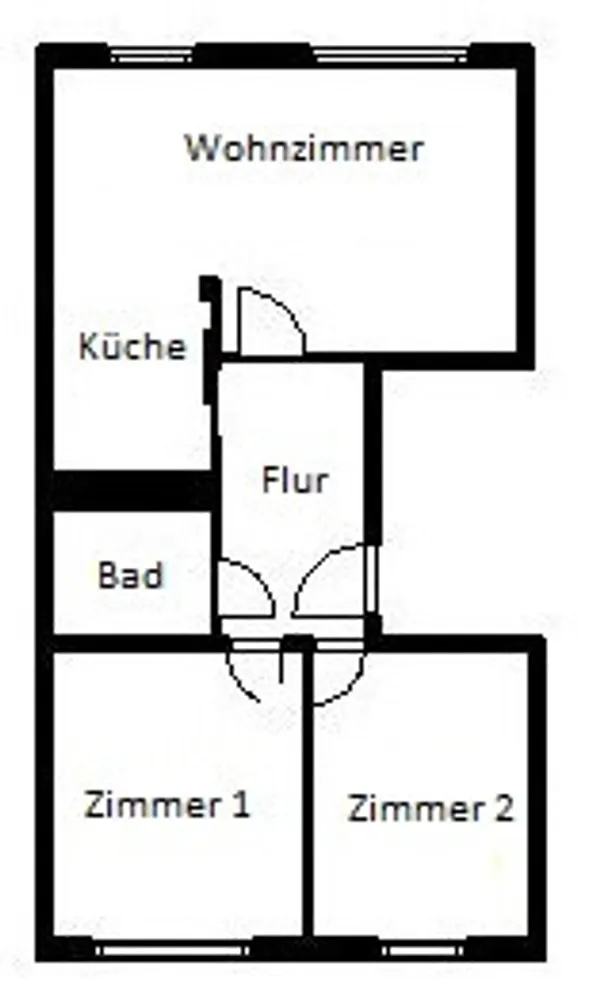 3 Zimmer Wohnung mit 55 m² in Halle (Saale) – Bild 2