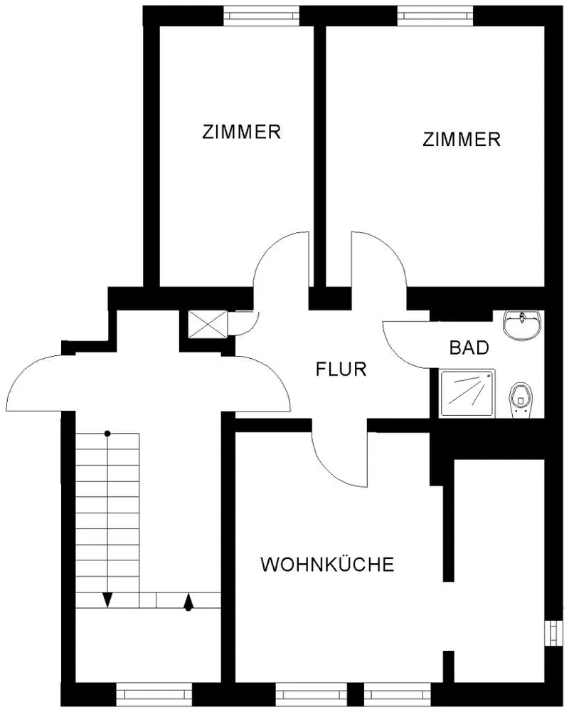 3 Zimmer Wohnung mit 53 m² in Bochum – Bild 3