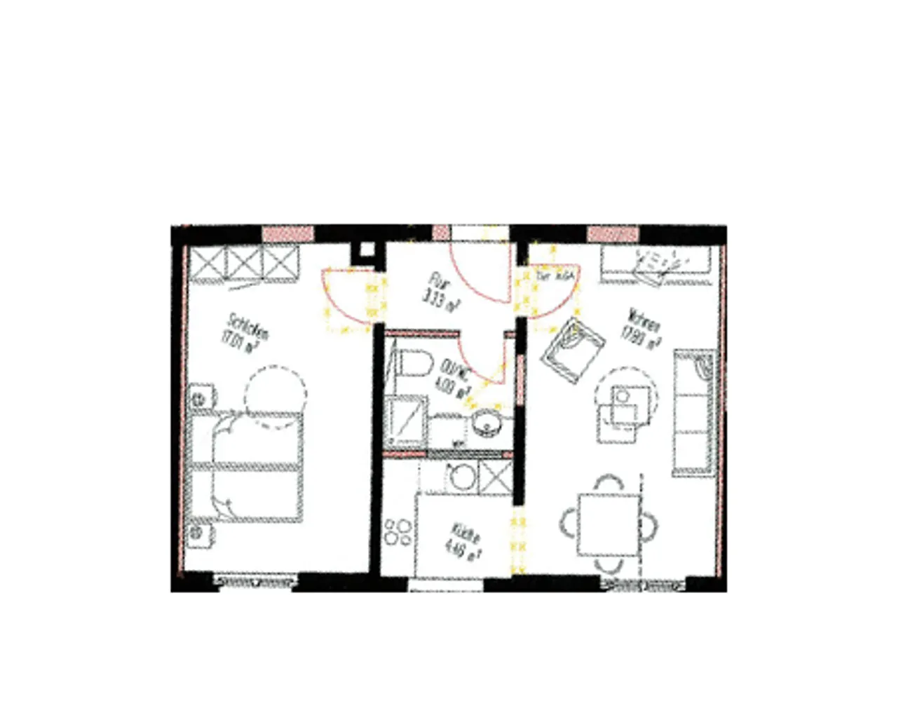 2 Zimmer Wohnung mit 44 m² in Leipzig – Bild 2